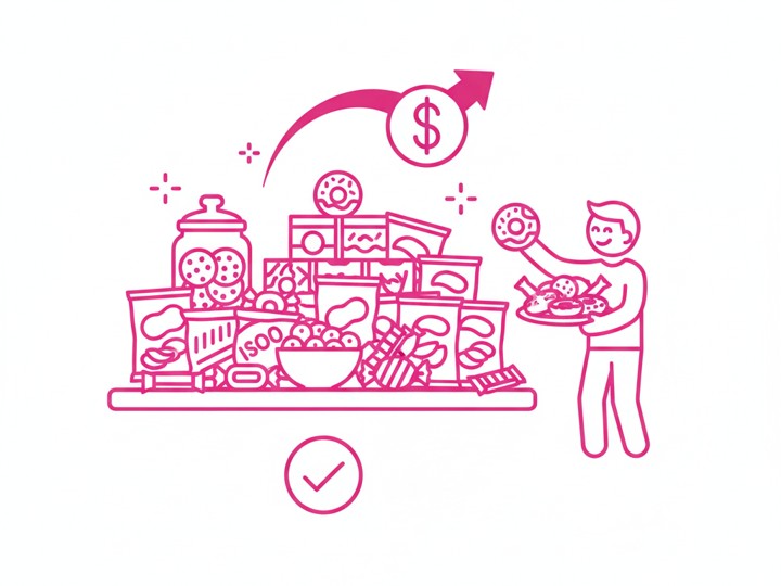 お菓子食べ放題